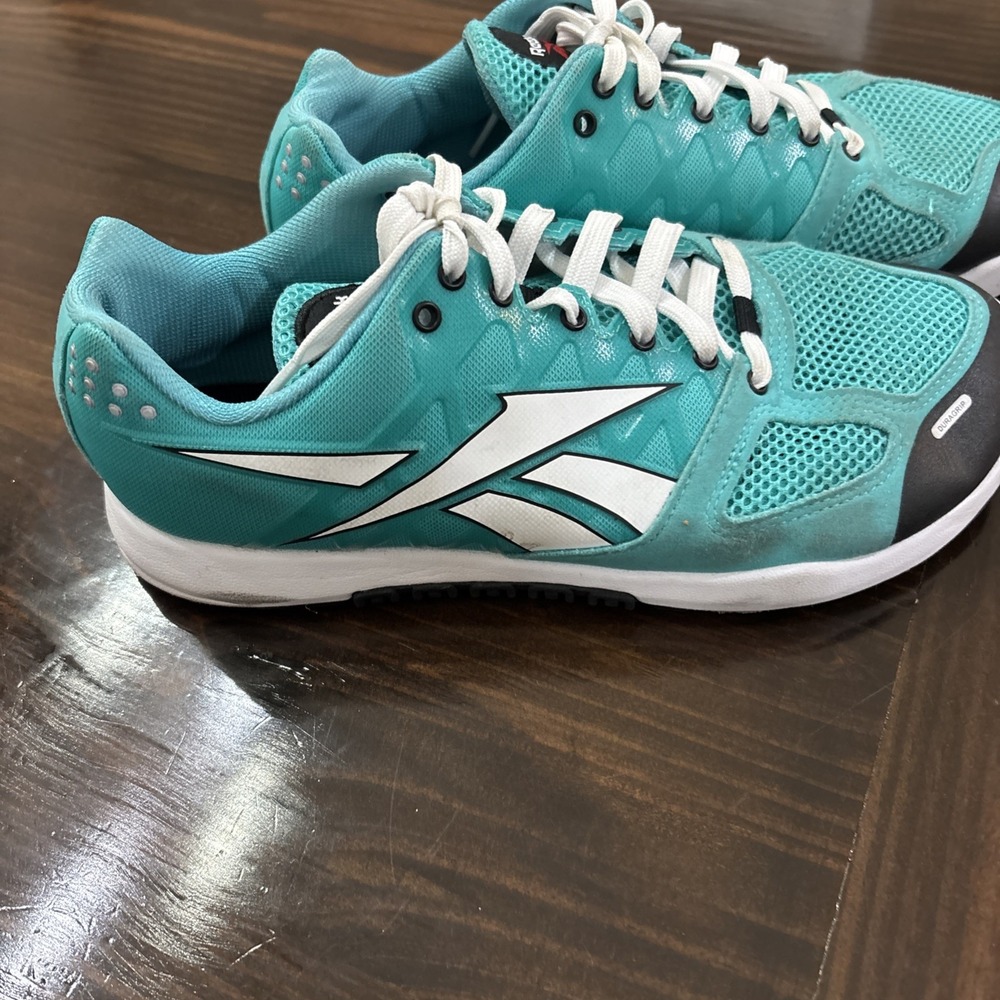 Reebok Nano 2.0 Classic Teal White Black CrossFit Training Shoes Size 8